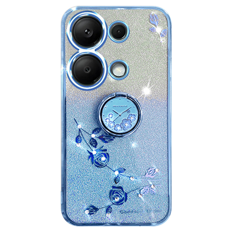 KADEM For Xiaomi Redmi Note 13 5G Cell Phone Case Glitter TPU Cover with Ring Kickstand KADEM For Xiaomi Redmi Note 13 5G Cell Phone Case Glitter TPU Cover with Ring Kickstand